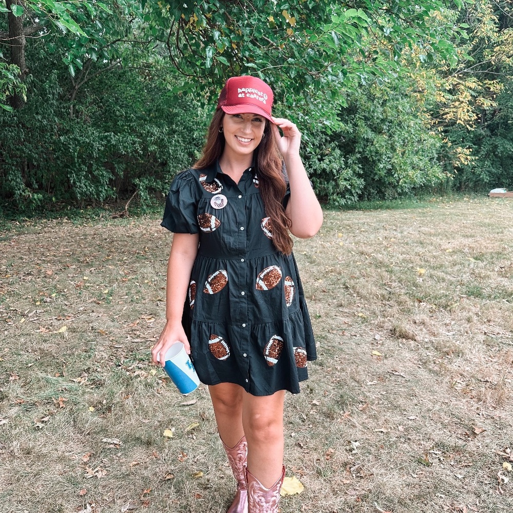 Game Day Sequin Football Dress